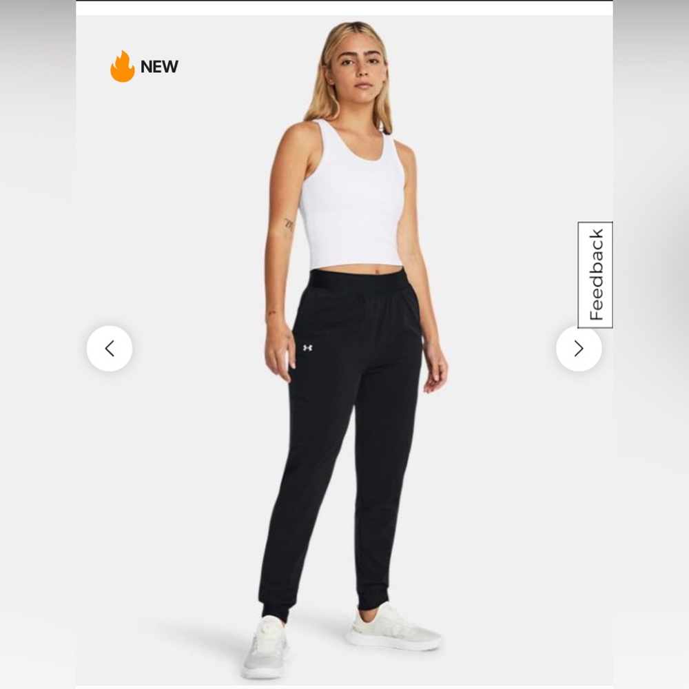NWT Under Amour high rise woven cloth collection pants